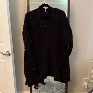 Free people cable knit sweater